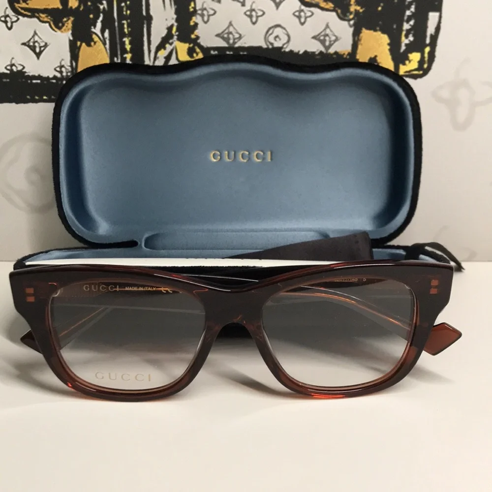 New Authentic Gucci Tortoise Shell Women's Glasses GG0992o 003